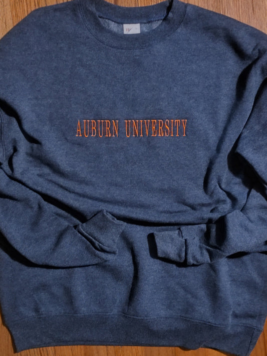 Auburn stitched sweatshirt