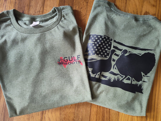 American Turkey adult tshirt