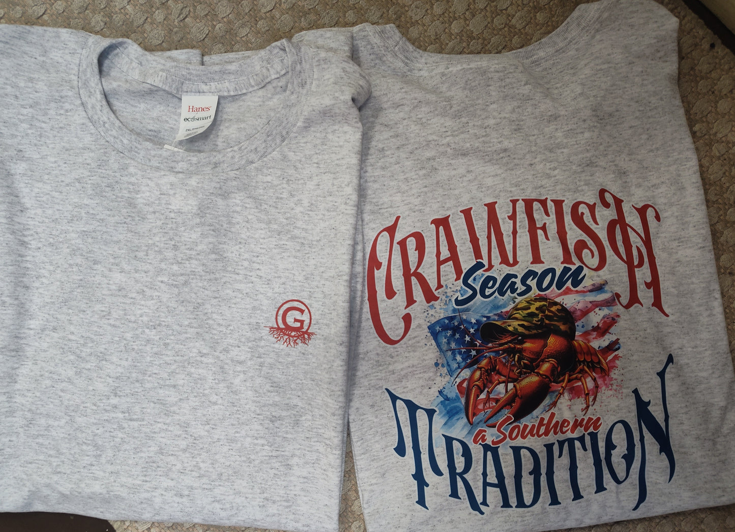 Crawfish Season Southern Tradition adult tshirt