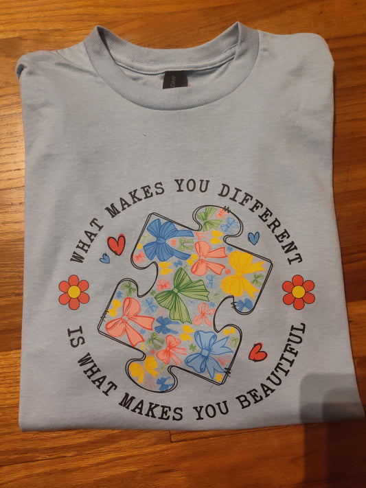 Autism Awareness adult puzzle shirt