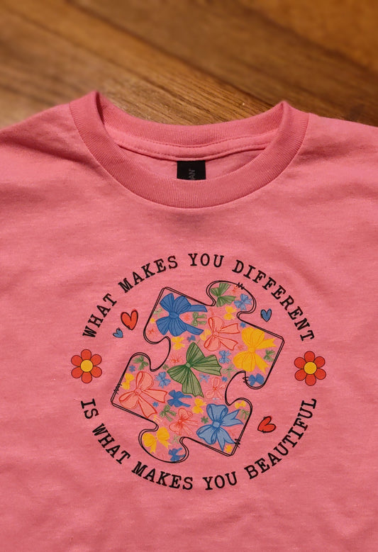 Kids/youth Autism puzzle shirt